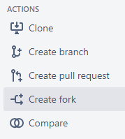 bitbucket repo fork